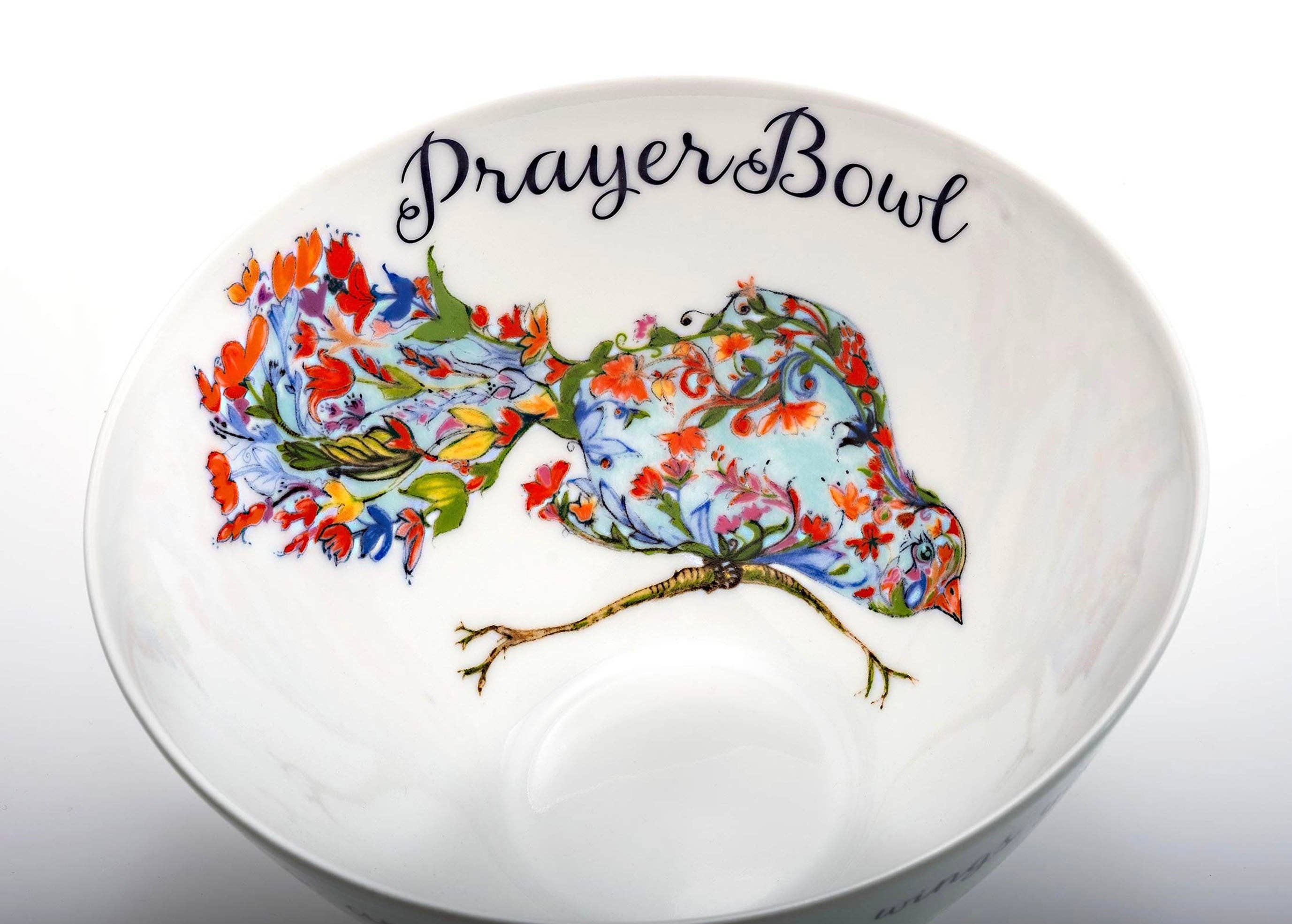 PrayerBowls - Wholesale Decorative Plate/Dish/Bowl - Psalm 91:4 Decorative PrayerBowl - The Josephine2