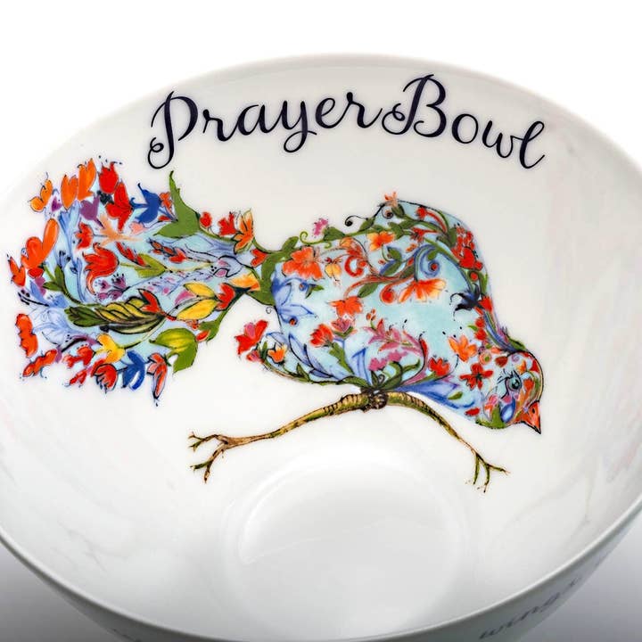 PrayerBowls - Wholesale Decorative Plate/Dish/Bowl - Psalm 91:4 Decorative PrayerBowl - The Josephine2
