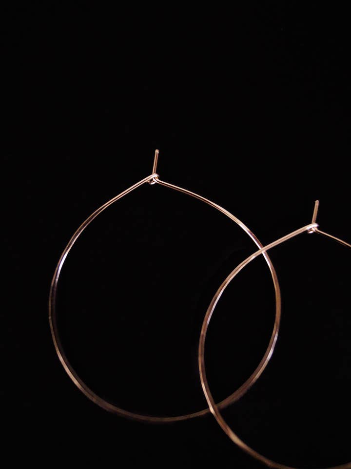 Hoop Earrings, 14K Rose Gold Fill for wholesale by Hannah Naomi