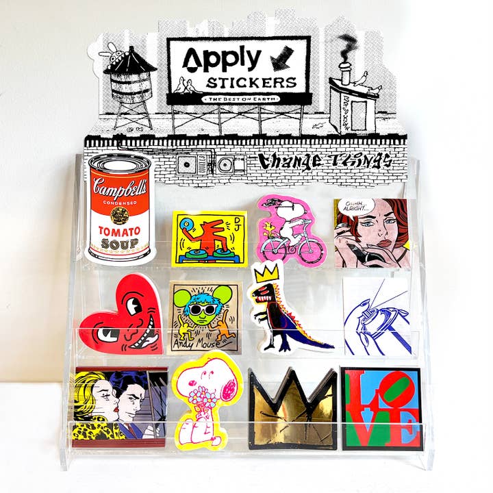 Apply Stickers - Wholesale Sticker - Apply Rooftop Branded Sticker Display