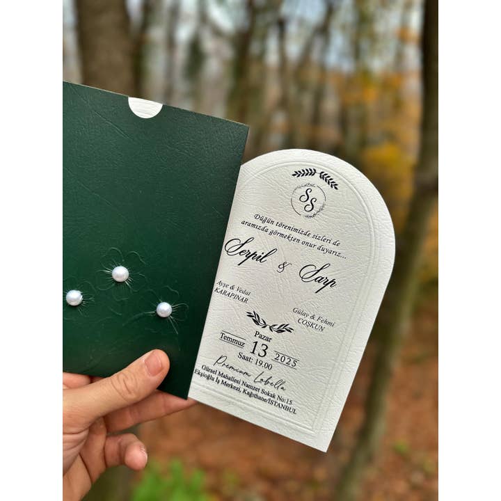 Faire Part Cards – wholesale Invitations – 100PCS Elegant Invitations for Events with RSVP Card