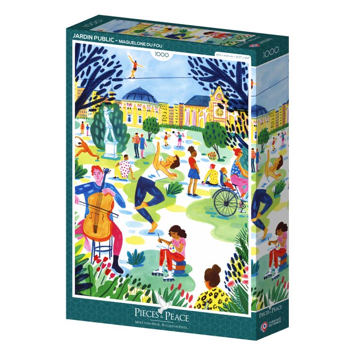 Puzzle 1000 Pièces - Jardin Public pour la vente par Pieces & Peace