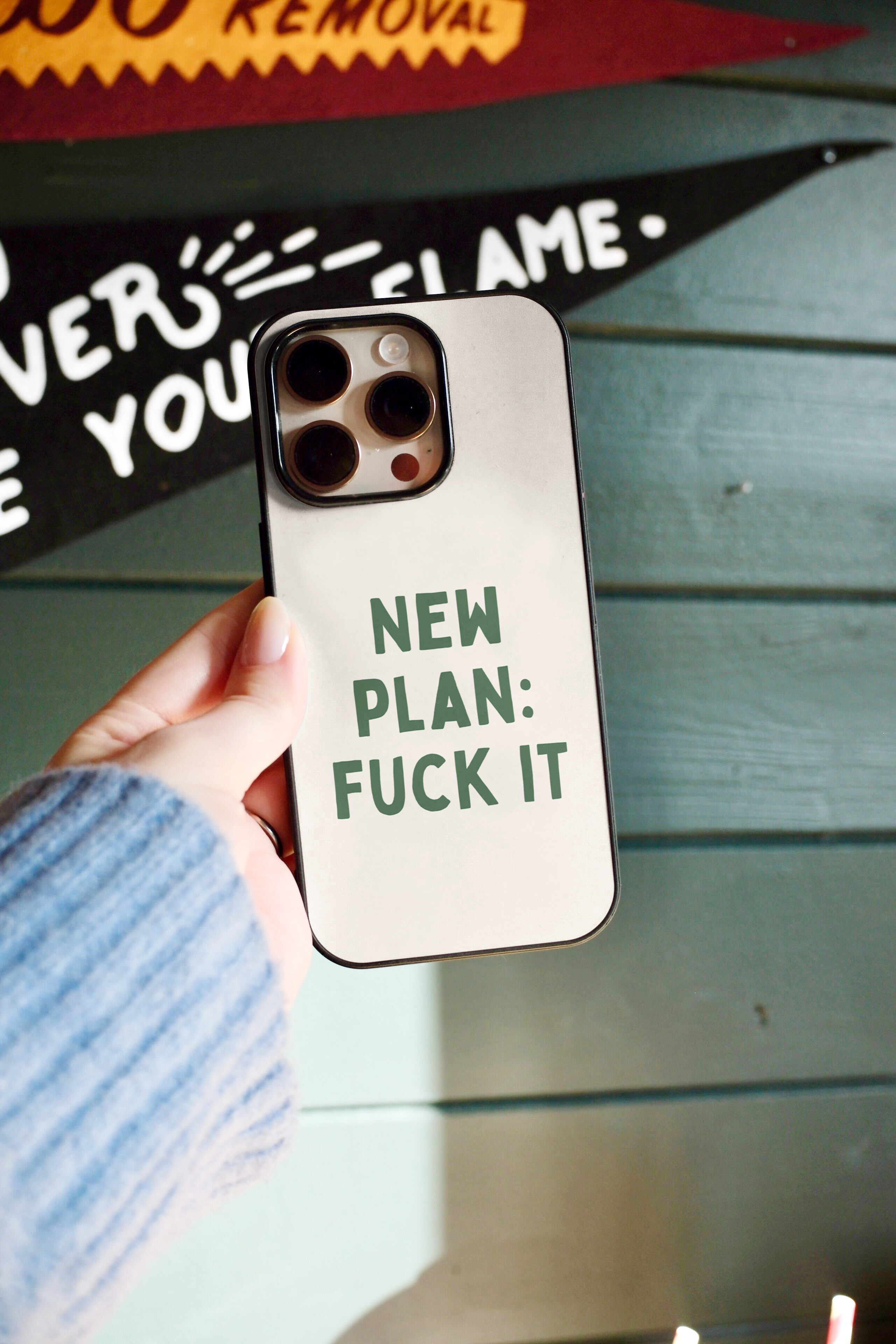 Wisdom and Wonder Designs – wholesale Phone case – Women’s – New Plan: Fuck It | Phone Case3