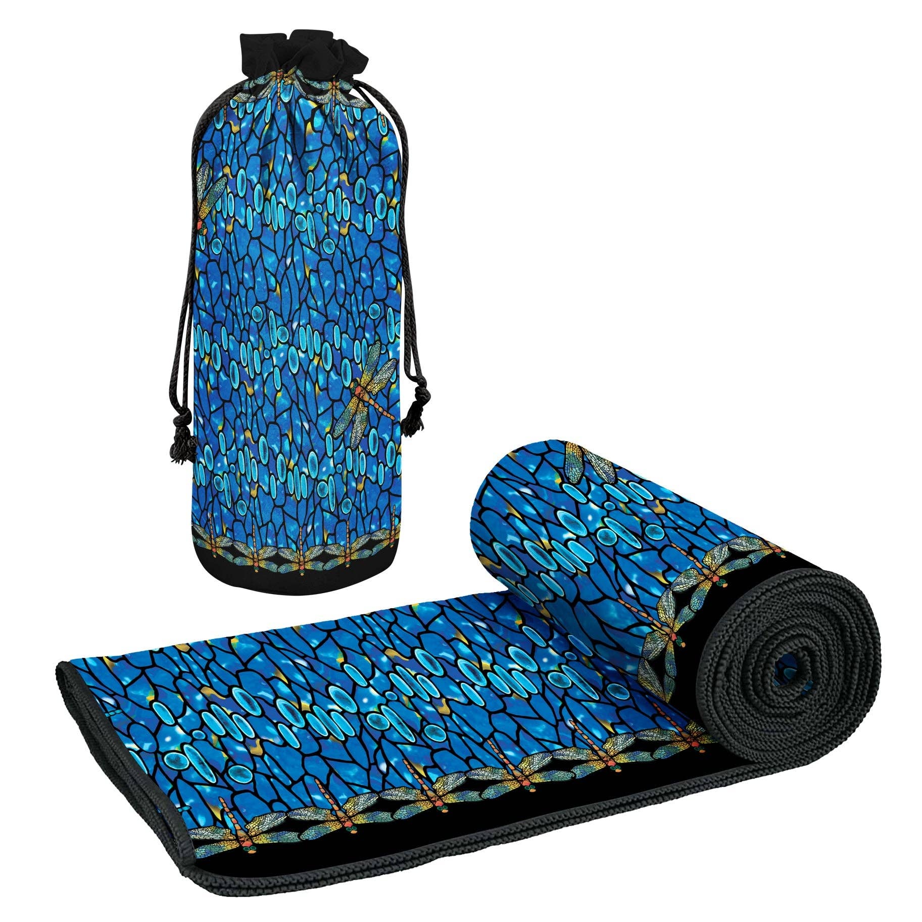 RainCaper - Wholesale Beach Towel - Tiffany Dragonfly Oversized Beach Towel - Microfiber, Quick-Dry2