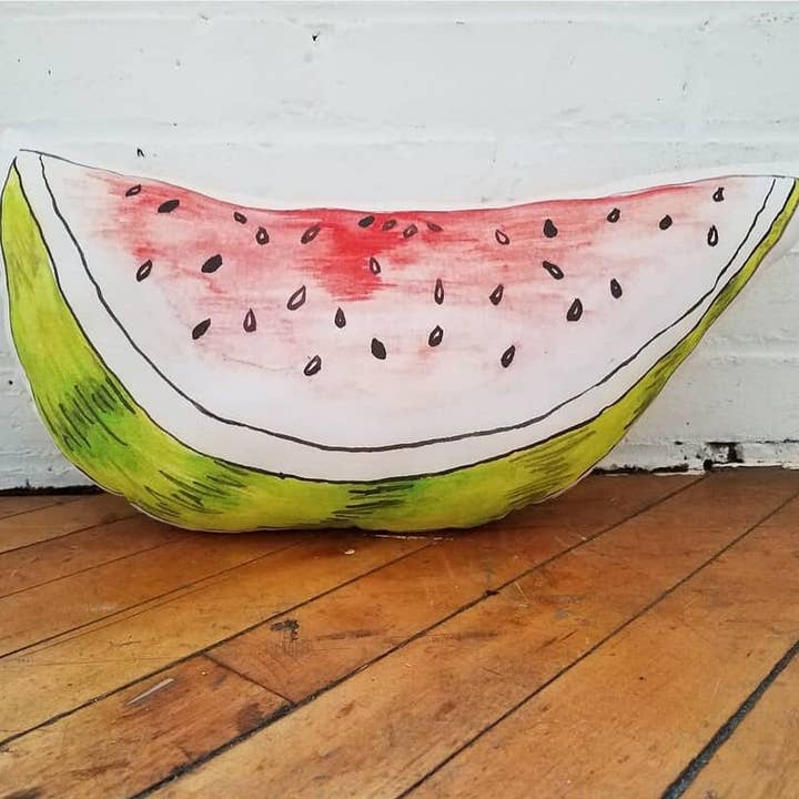 Watermeloen Part Throw Pillow voor wholesale door Drumming Beetle