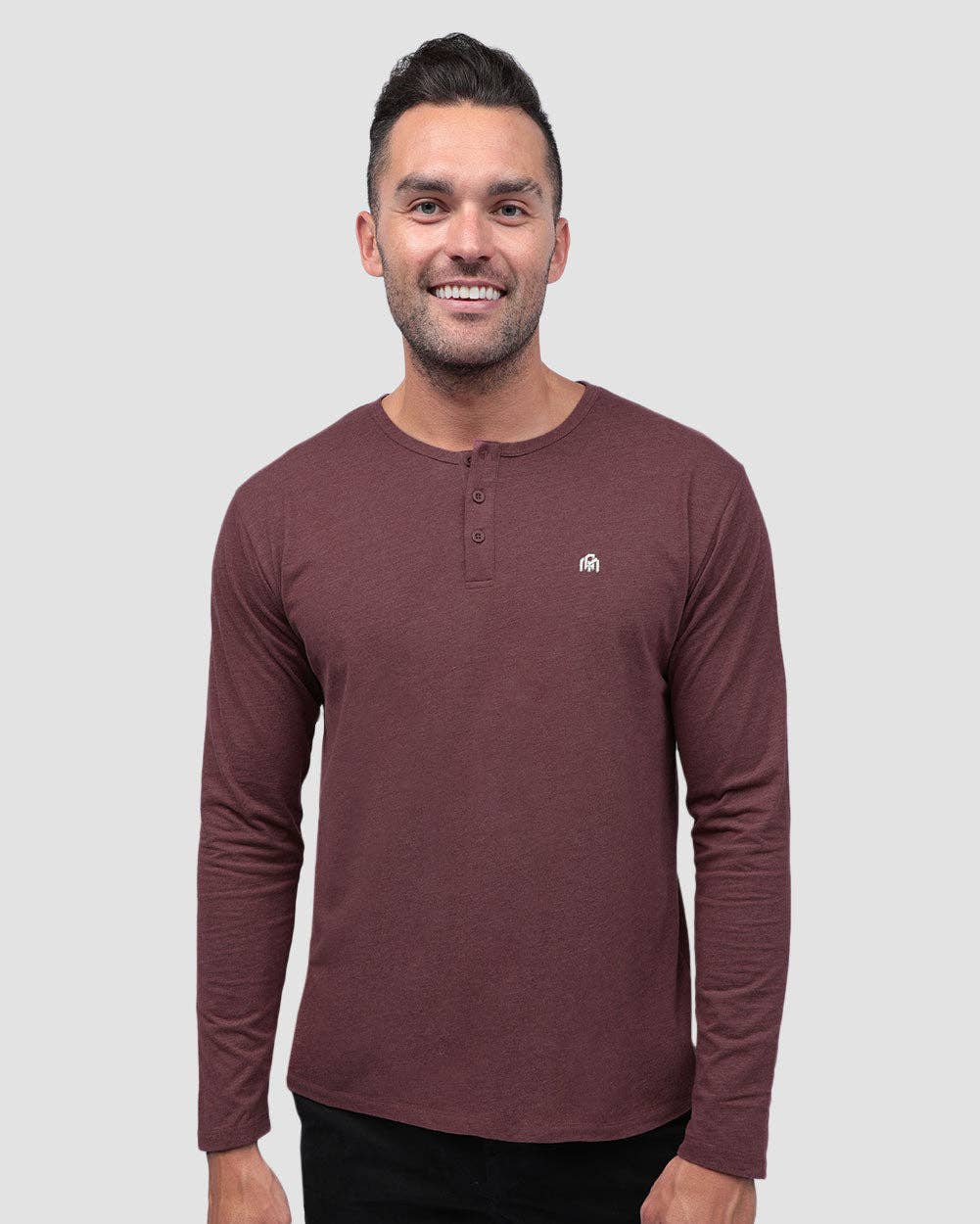 INTO THE AM – Großhandel T-Shirt – Herren – Langarm-Henley-Shirt für Herren (Marke)58