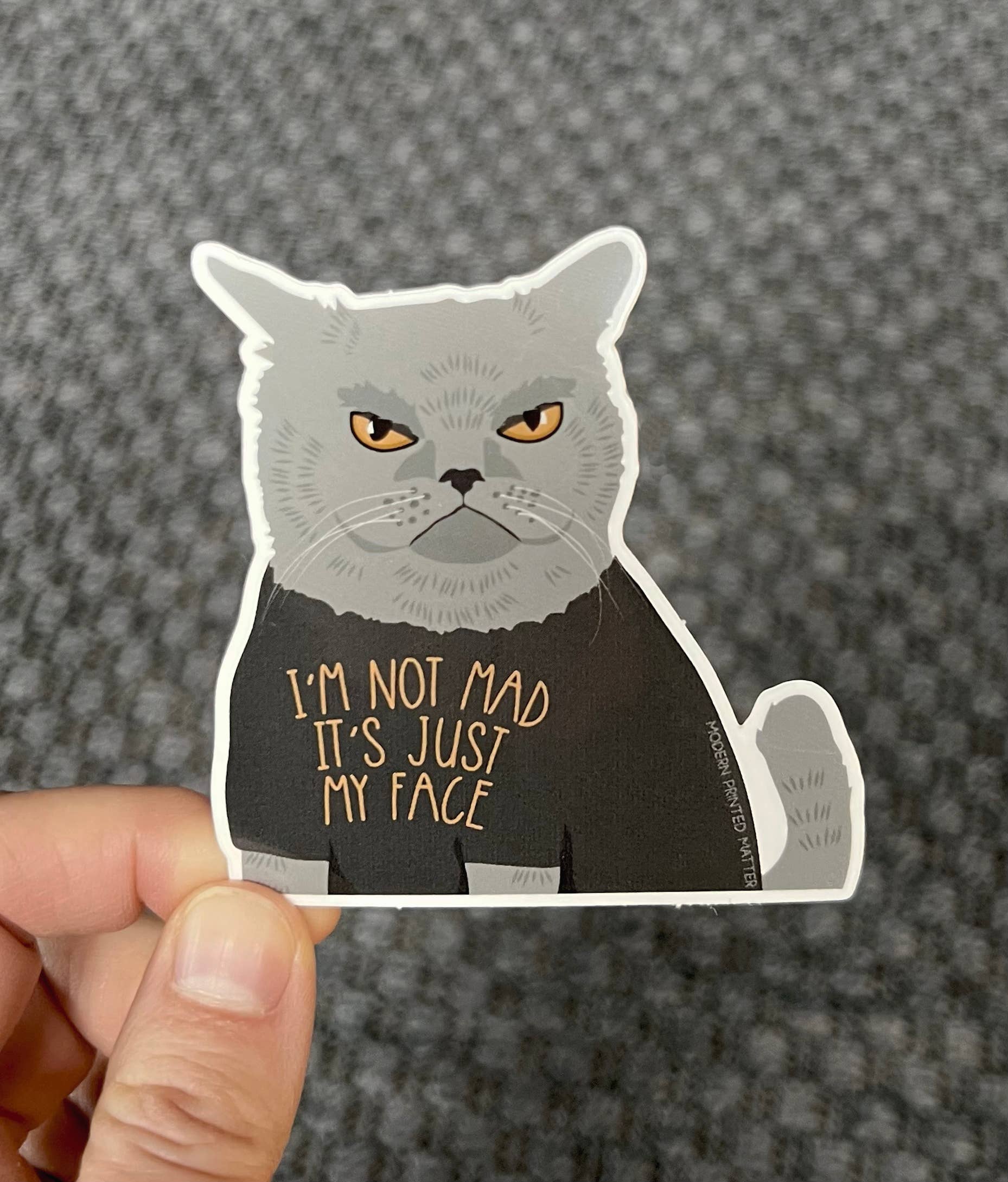 Modern Printed Matter - Wholesale Sticker - Not Mad Sticker1