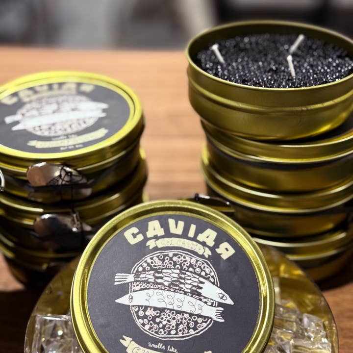 Tinned Candle - Wholesale Novelty Candle - Fancy Caviar Candle1