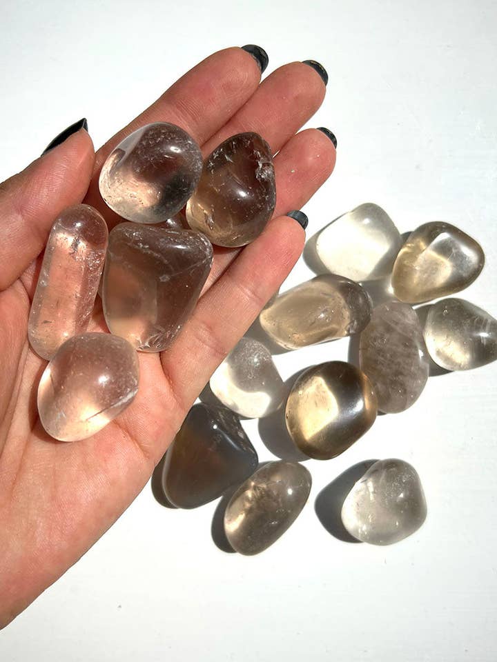 Smoky Quartz Tumble - Balance/Protection/Grounding for wholesale by SK CRYSTAL