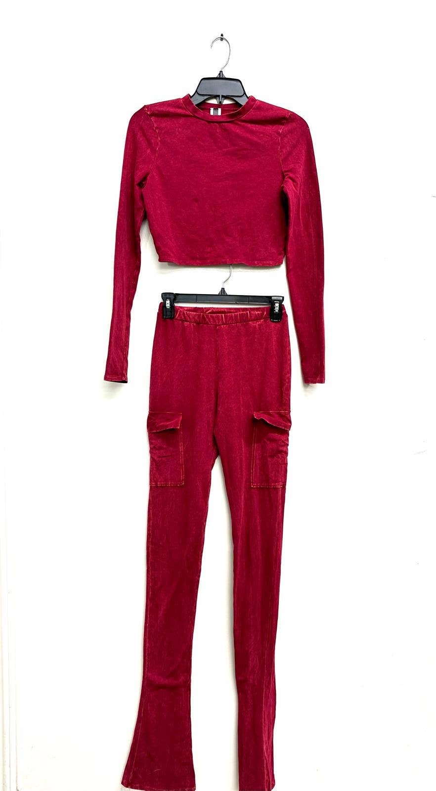 Uptown Apparel - Wholesale Top & Pant Set (NOT Loungewear) - Women's - T6603-B11205 MINERAL WASH COTTON TOP AND PANTS SET8