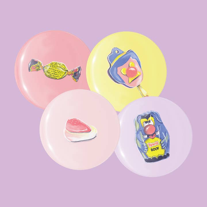 Amy Blue Illustration - Wholesale Lapel Pin/Button - Australian Candy Badge Pack