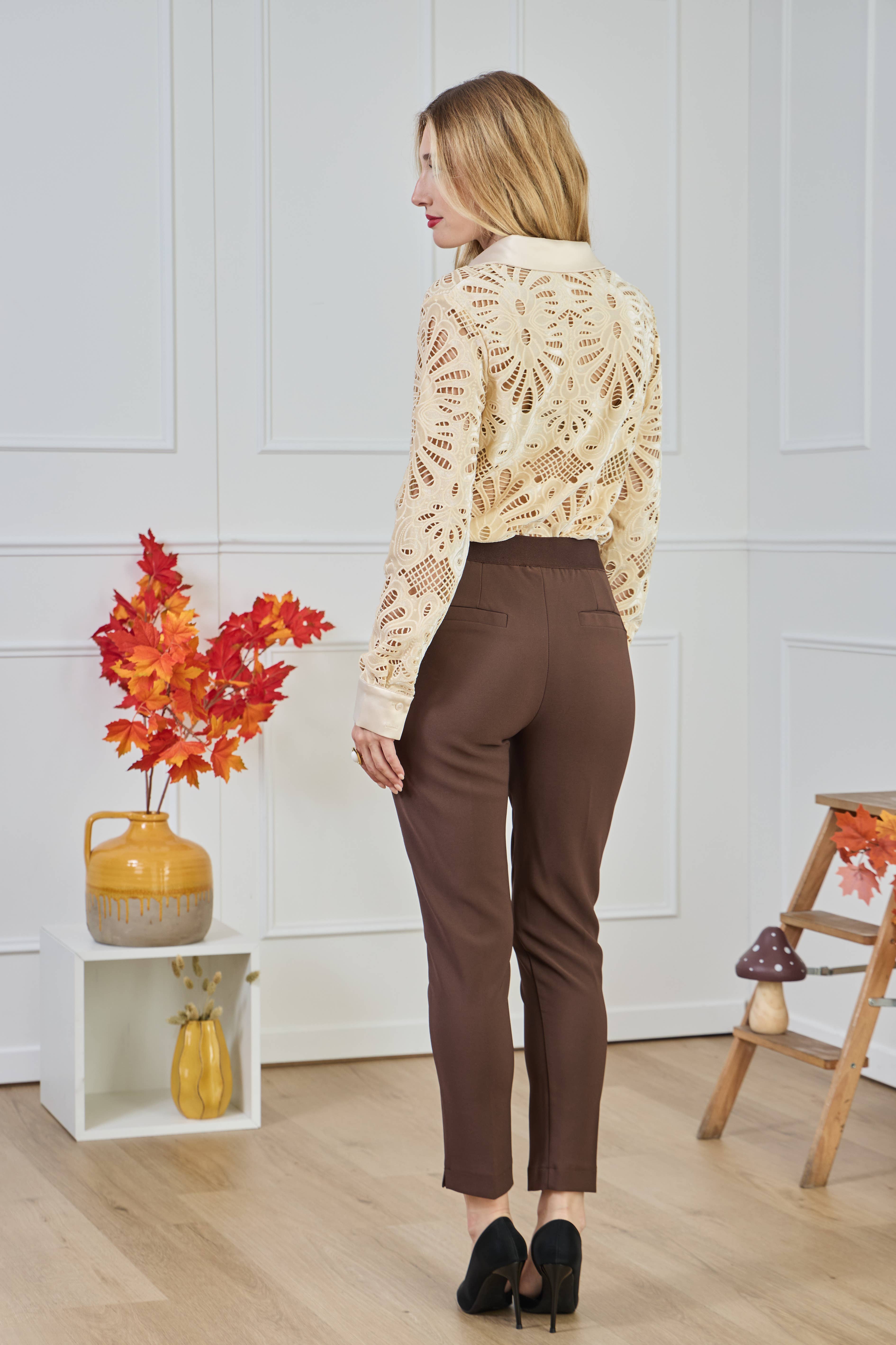 LULUMARY - Wholesale Button Down Shirt - Women's - Lace shirt CH37122