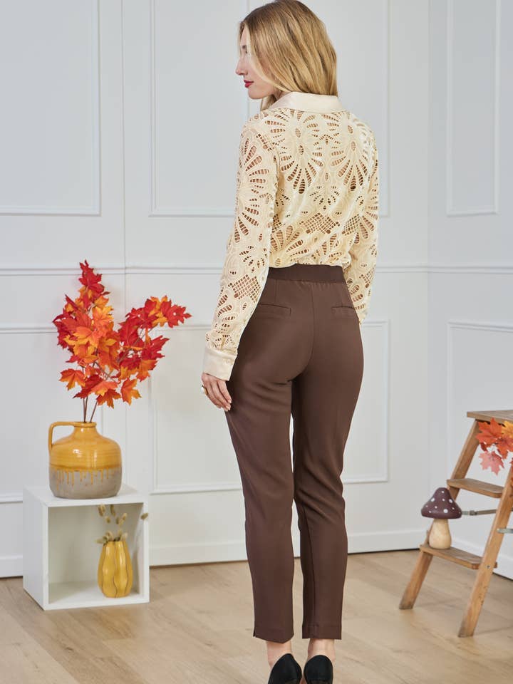 LULUMARY - Wholesale Button Down Shirt - Women's - Lace shirt CH37122