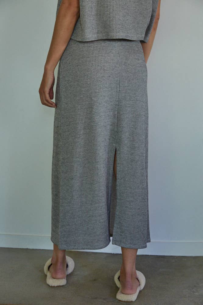 By Together - Wholesale Skirt - Women's - RJ3343 | Knit Cotton Polyester Midi Pencil Skirt5