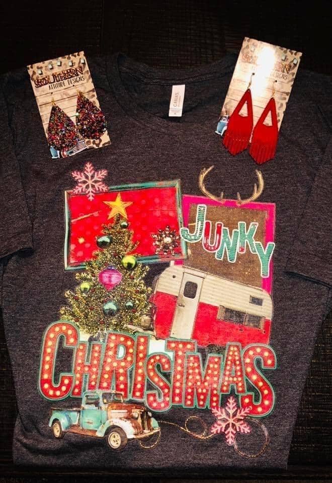 Southern Attitude Designs Inc - Wholesale T-Shirt (Graphic) - Women's - Junky Christmas