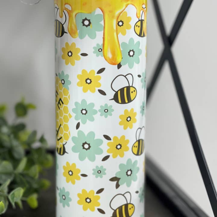 CMD Wholesale - Wholesale Insulated Mug/Tumbler - Just Bee Kind 20oz Skinny Tumbler3