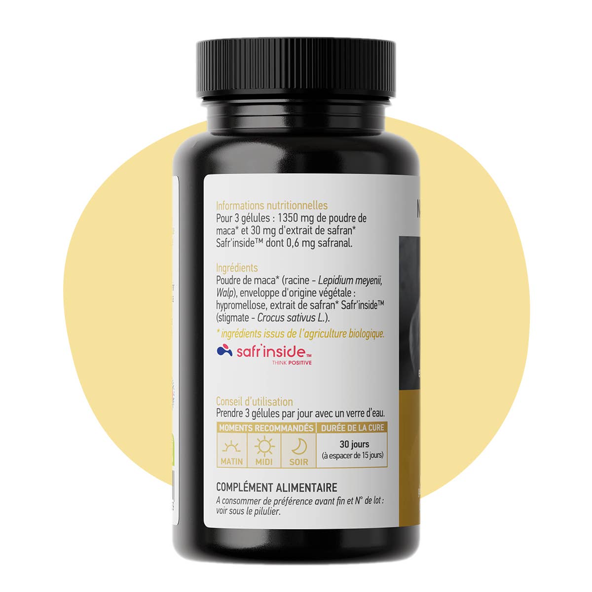 Natura Force – Engroshandel Kosttilskud og vitaminer – Økologisk Maca – 90 kapsler2