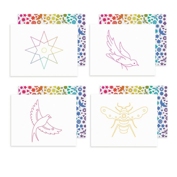 Seventy Six Mixed Card - Set van 8 voor wholesale door Alison Glass