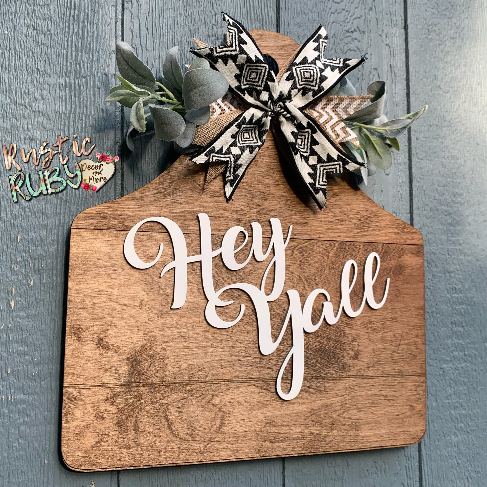 Rustic Ruby Decor and More LLC - Wholesale Door Hanger - Ear Tag Door Hanger7