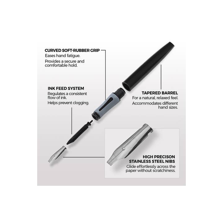 Chartpak, Inc. - Wholesale Pen - Zieler® Complete Calligraphy Pen Set, 17-Pieces2