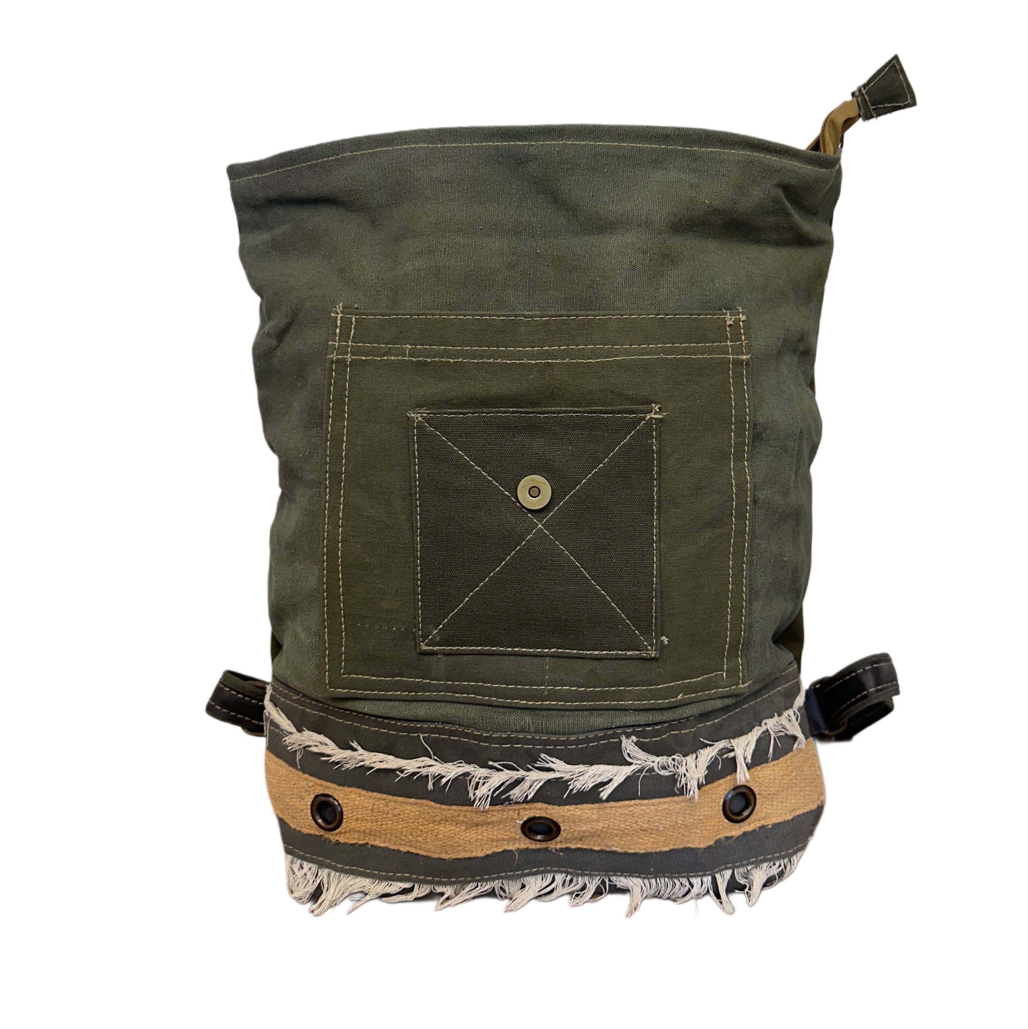Vintage Addiction - Wholesale Backpack - Women's - Recycled Military Tent Backpack4