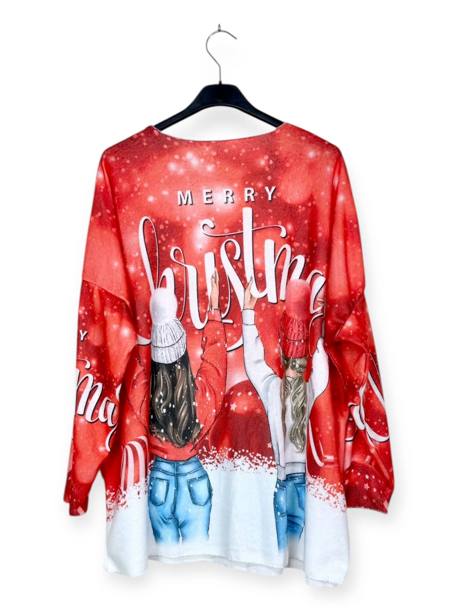 Lucky Nana – Pulôver - Mulher por atacado – AH 81261-57 - Camisola com Decote em V com Padrões1