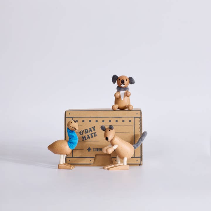 anamalz - Wholesale Wood toy – Child - Outback Mini Bundle – 3 Australian Anamalz in Gift Crate1