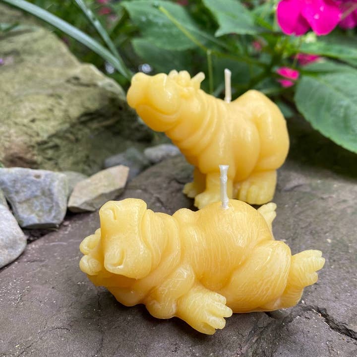 Hippo Buddies Beeswax Candles for wholesale by Bees Light Candles