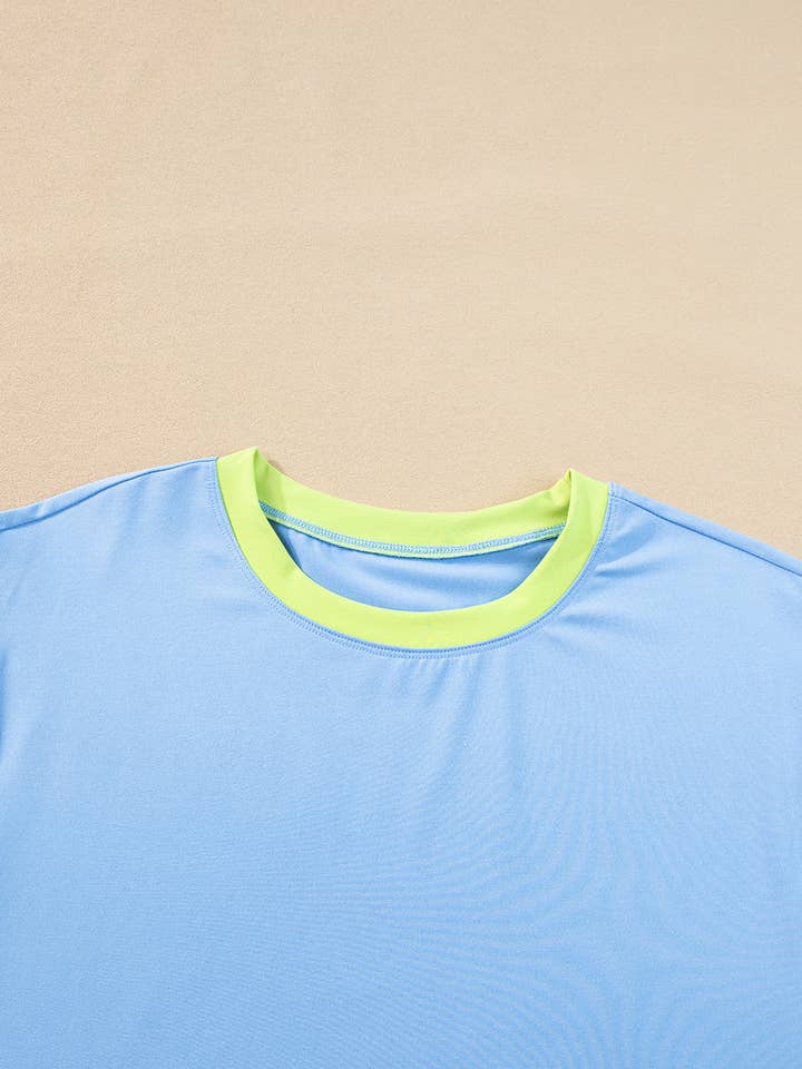 Lovesoft - Wholesale Lounge Set - Women's - Multicolor Color Block Detail Casual Two-piece Set6