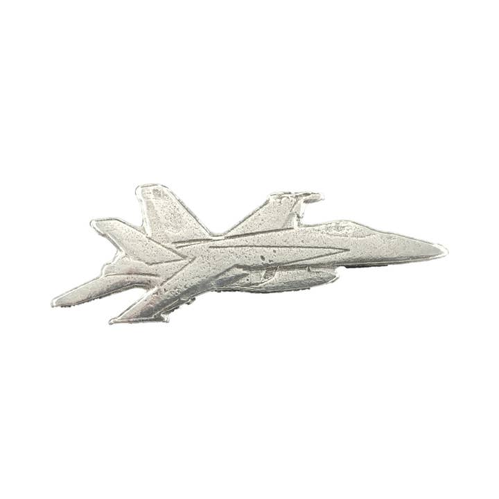 Spilla da bavero in peltro per aereo da combattimento, A232 per la vendita all'ingrosso da parte di Creative Pewter Designs