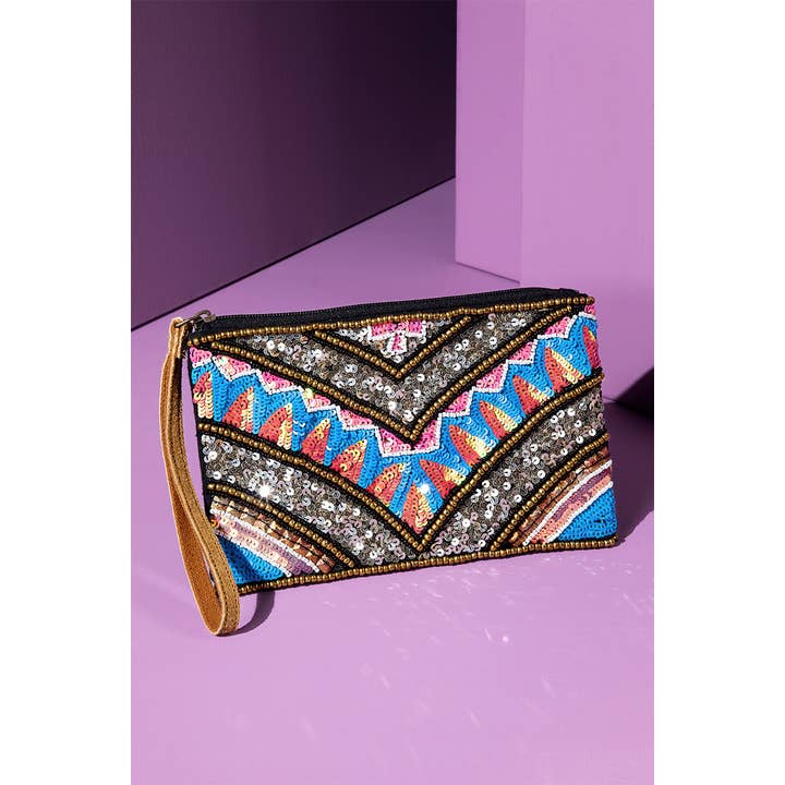 Handmade Las Vegas Ethnic Pattern Clutch for wholesale on Faire