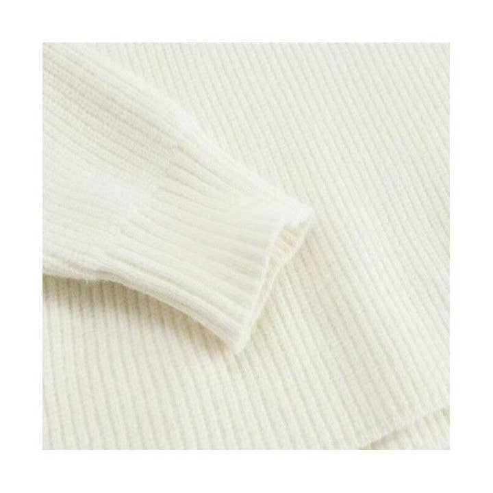 UZ Wholesale Store - Wholesale Knit Sweater - Women's - Fashionable Color-Block Sweater With Oversized Collar