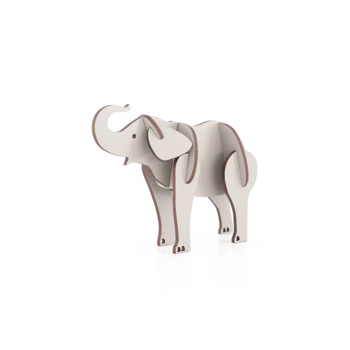 Elephant Wooden Kitset (Small, Medium), 3D Puzzle for wholesale by LITTLE AND WOOD