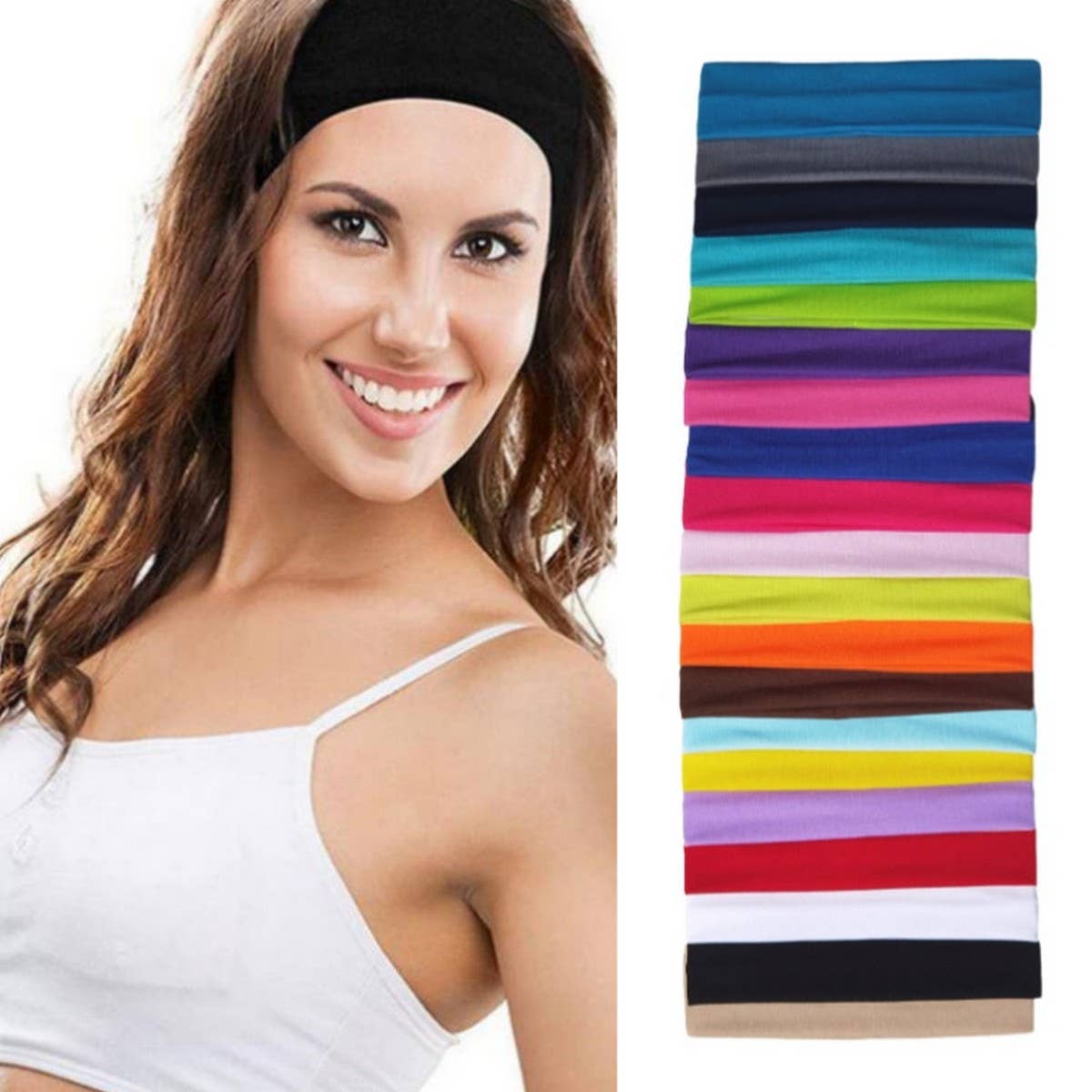 NINEXIS - Wholesale Hair Accessories Set - Women's - CWAHA6413_YOGA SPORTS HEADBAND ELASTIC SOLID COLOR HAIRBAND11