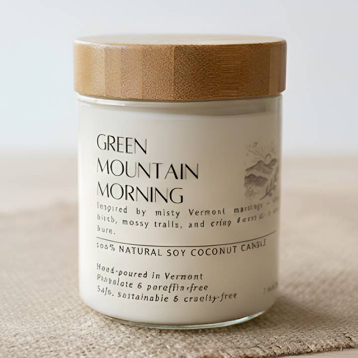 The BONDed Wick - Wholesale Jar/Filled Candle - Green Mountain Morning0