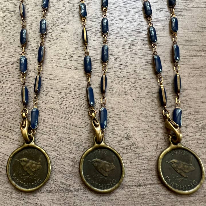 Chasing Cherubs - Wholesale Pendant/Charm Necklace - Farthing1