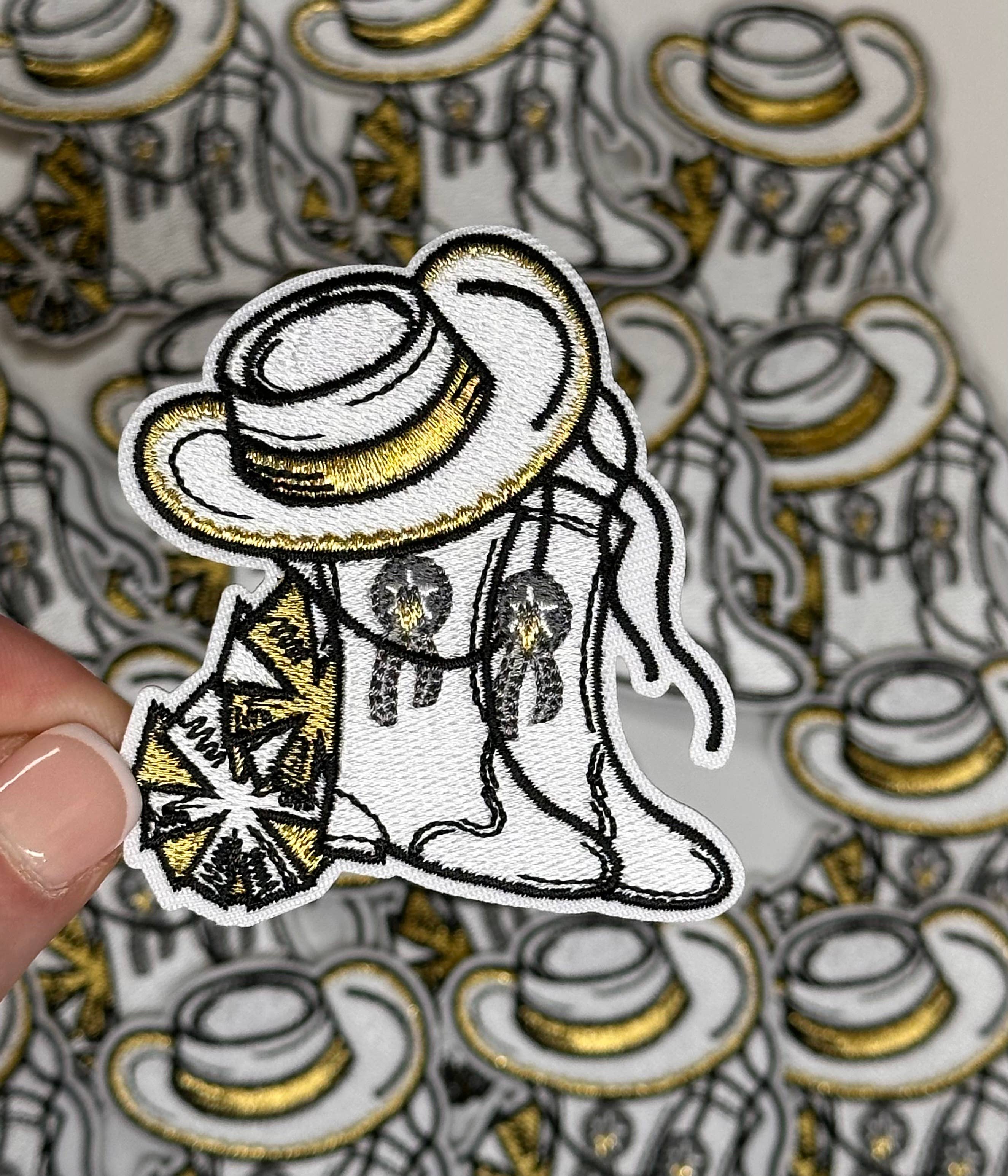 Aloe and Milk Boutique – Engroshandel Patch – Drill Dance Hat/-støvle, kickline patch, drille teampatch12