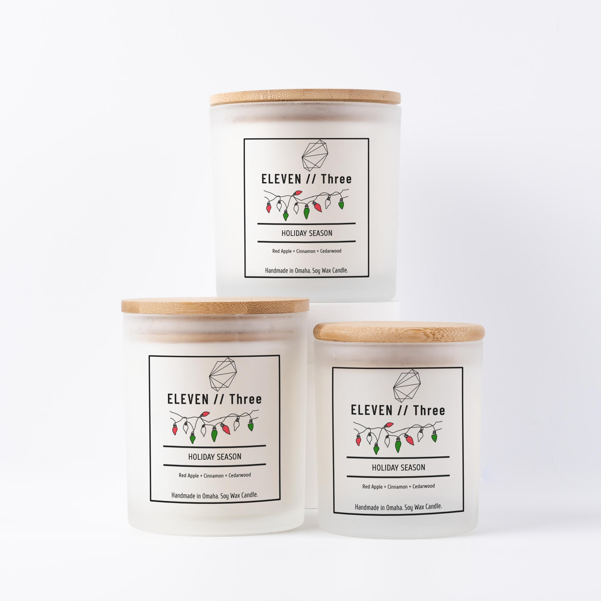 ELEVEN//Three - Wholesale Jar/Filled Candle - HOLIDAY SEASON1