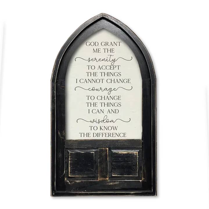 Small Arched Framed Serenity Prayer for wholesale by Jarmz Designs