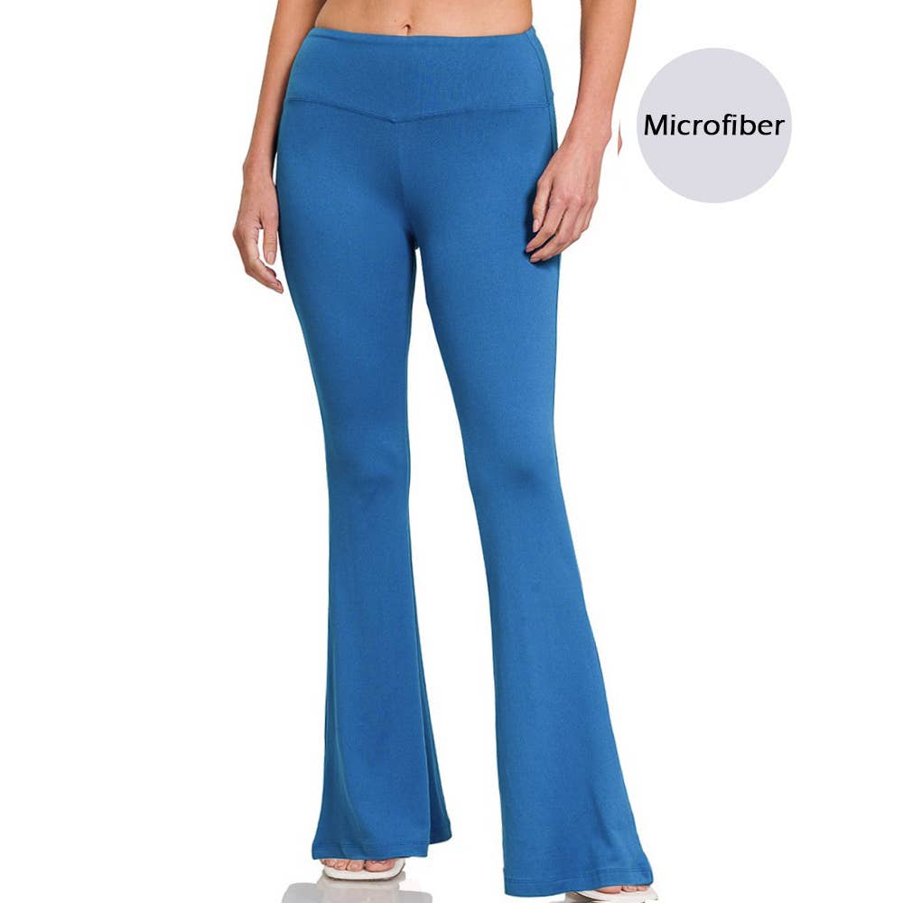 42POPS – Engroshandel Sports-/loungeleggings – til kvinder – 1014 Smørbløde Flare Ben Højtaljede Yogabukser SI-262026