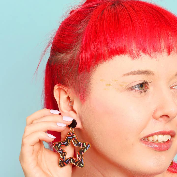 Large Lucy Confetti Earrings for wholesale by Miroo