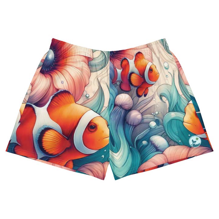 Pantaloncini da bagno Clownfish Gardens♻️ per la vendita all'ingrosso da parte di The Dive Compass