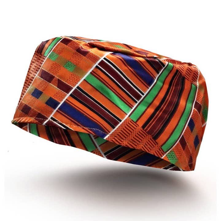 Vittorio Farina Kente Kufi Hat for Men and Women – African Kufi Hat Ideal for Cultural Attire, Outfit & Costume for wholesale by Dubal Brothers