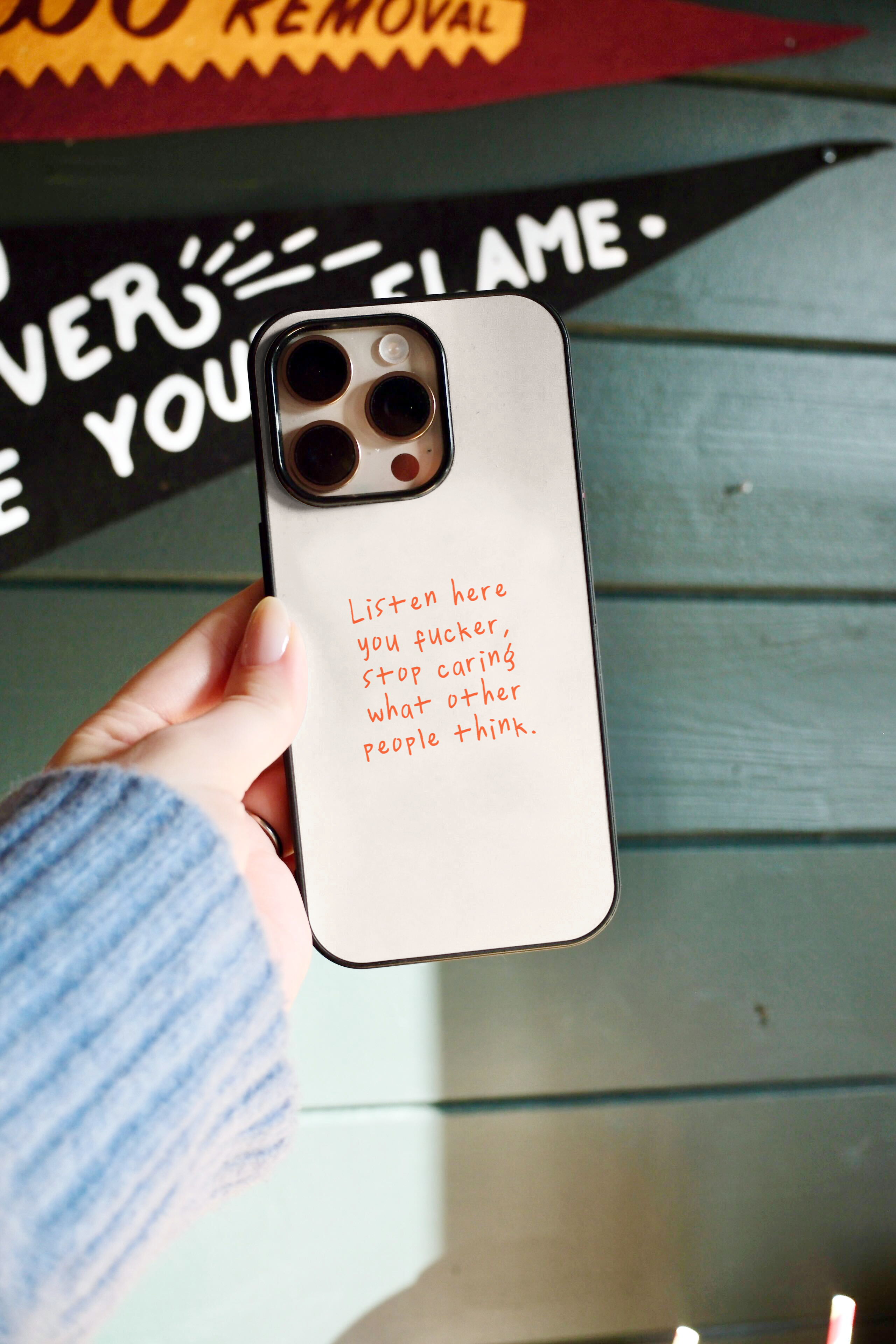 Wisdom and Wonder Designs – wholesale Phone case – Women’s – Listen Here You Fucker | Phone Case3