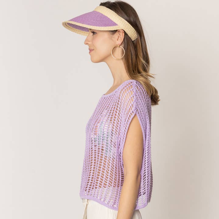Fashion City - Venta al por mayor Poncho - Mujer - Poncho de verano de ganchillo de color liso5