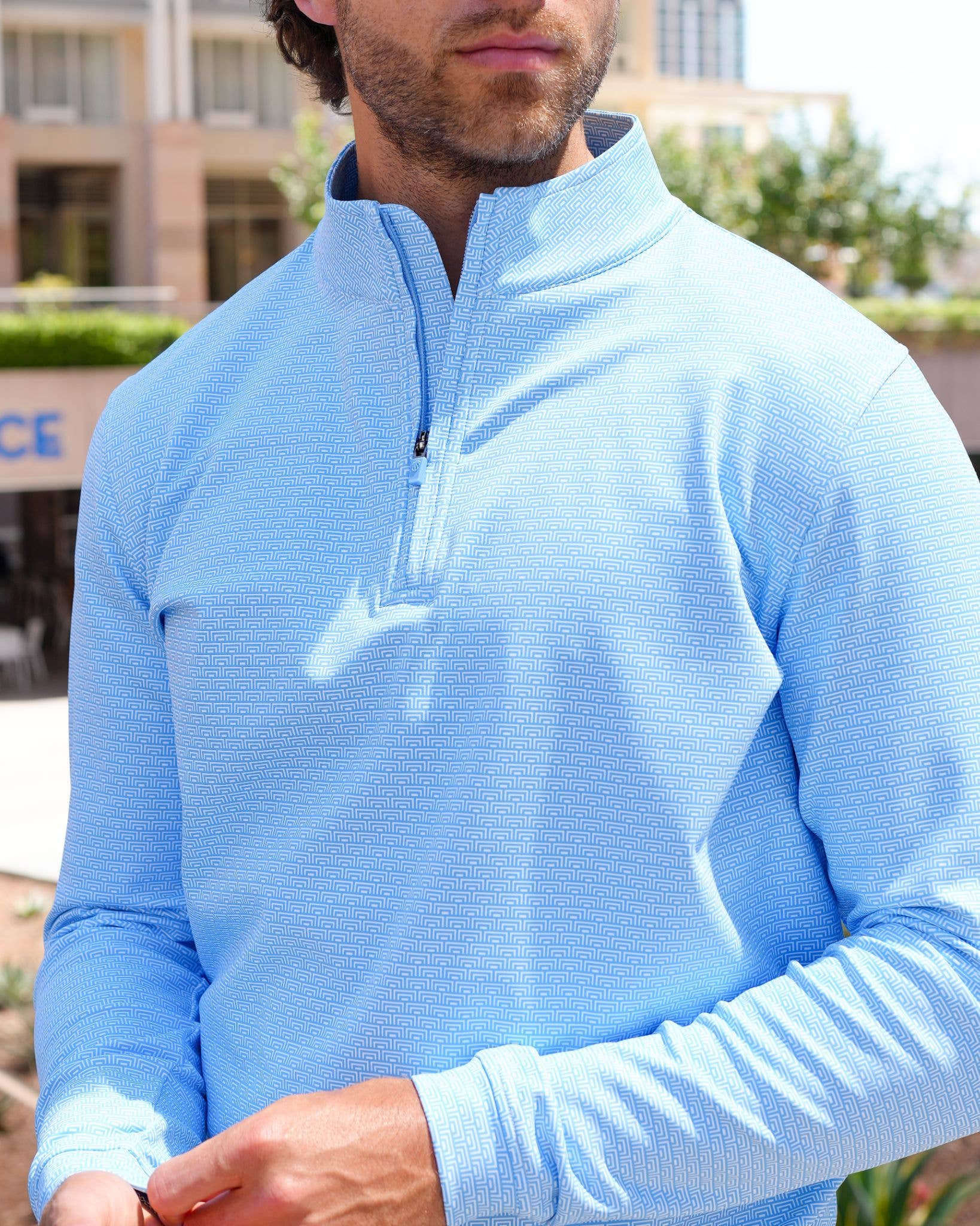 USA Palm - Wholesale Sweatshirt - Unisex - Cloud 1/4 Zip31