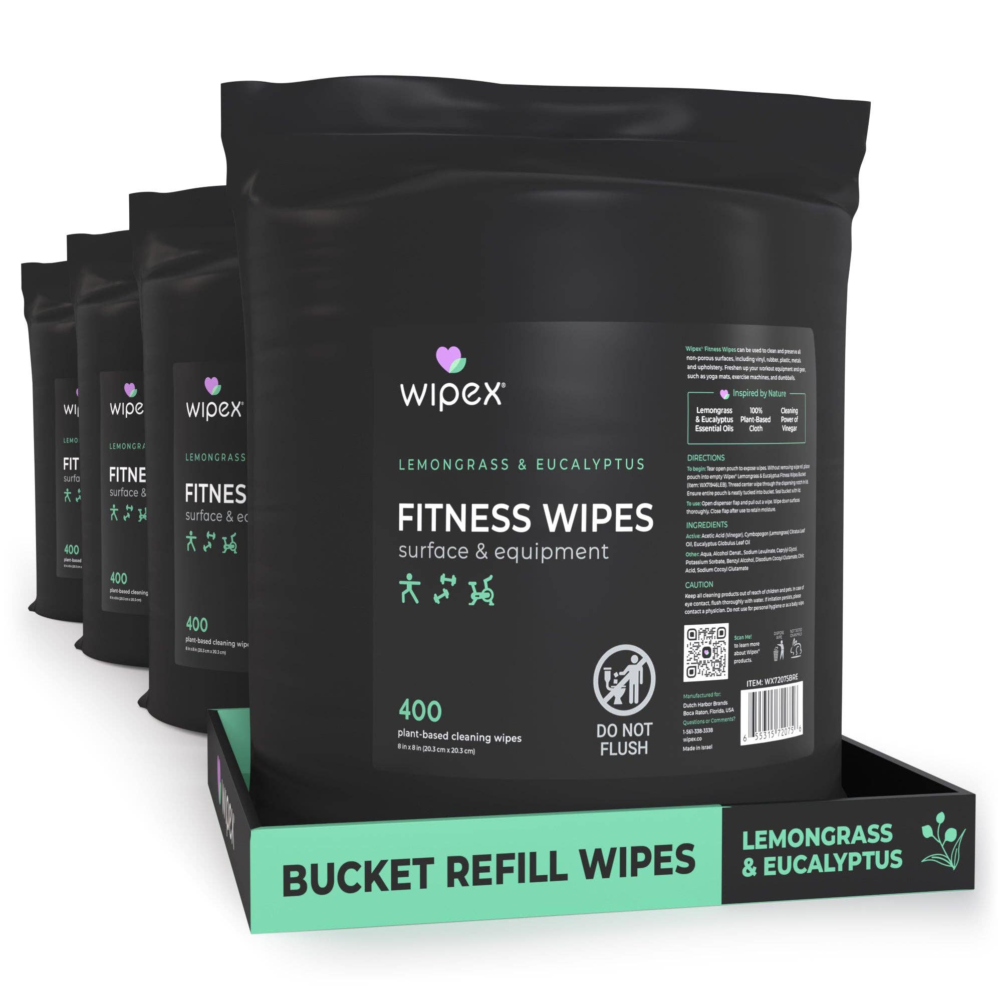 Wipex - Wholesale Fitness Equipment - Wipex 400 Yoga Mat Wipes | Natural | Plant-based | For Fitness & Yoga Gear, Chiropractic, Massage Tables10