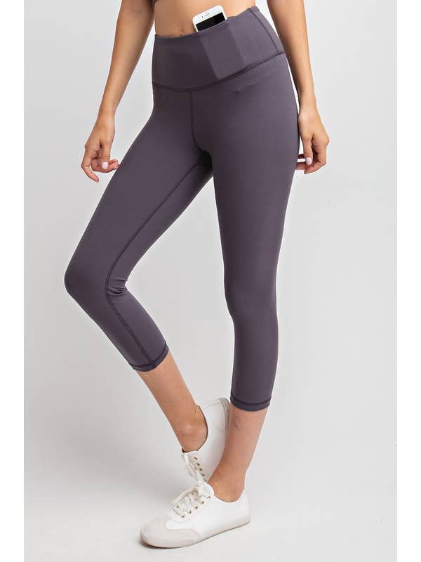 Sunday Morning - Wholesale Athletic/Lounge Leggings - Women's - P3360137 Butter Soft Capri Yoga Leggings