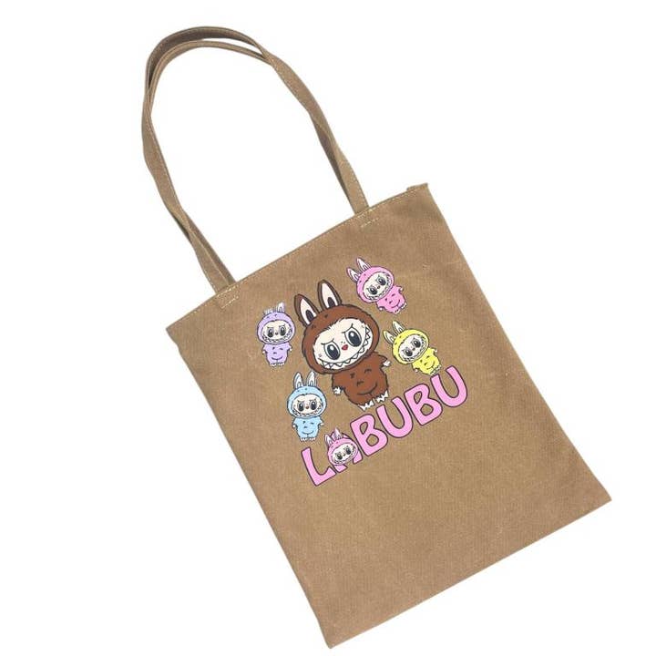 Chenson & Gorett - Wholesale Tote Bag - Women's - Labubu Design Canvas Tote Bag for Women 58019