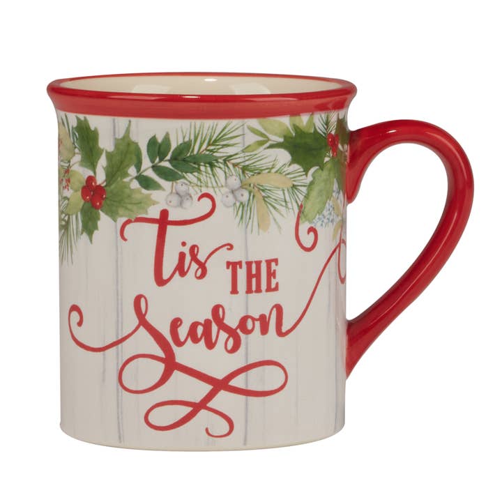 Certified International - Wholesale Coffee Mug - Winter Greens Christmas Mug 16 oz. asst.